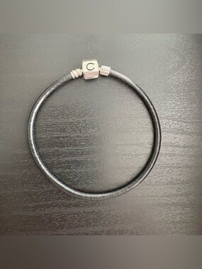 Chamilia Sterling Silver Leather Cord Bracelet